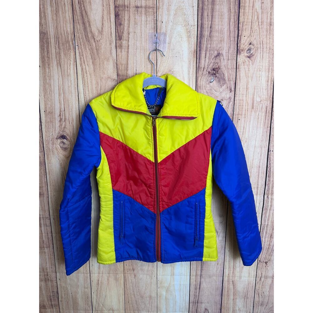 Vintage 70s Sears Colorblock Ski Jacket Women's Size S